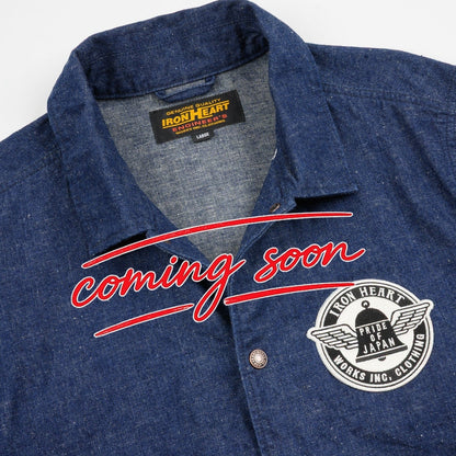 Iron Heart - IHJ-161 Neppy Selvedge Denim Coach Jacket - Indigo