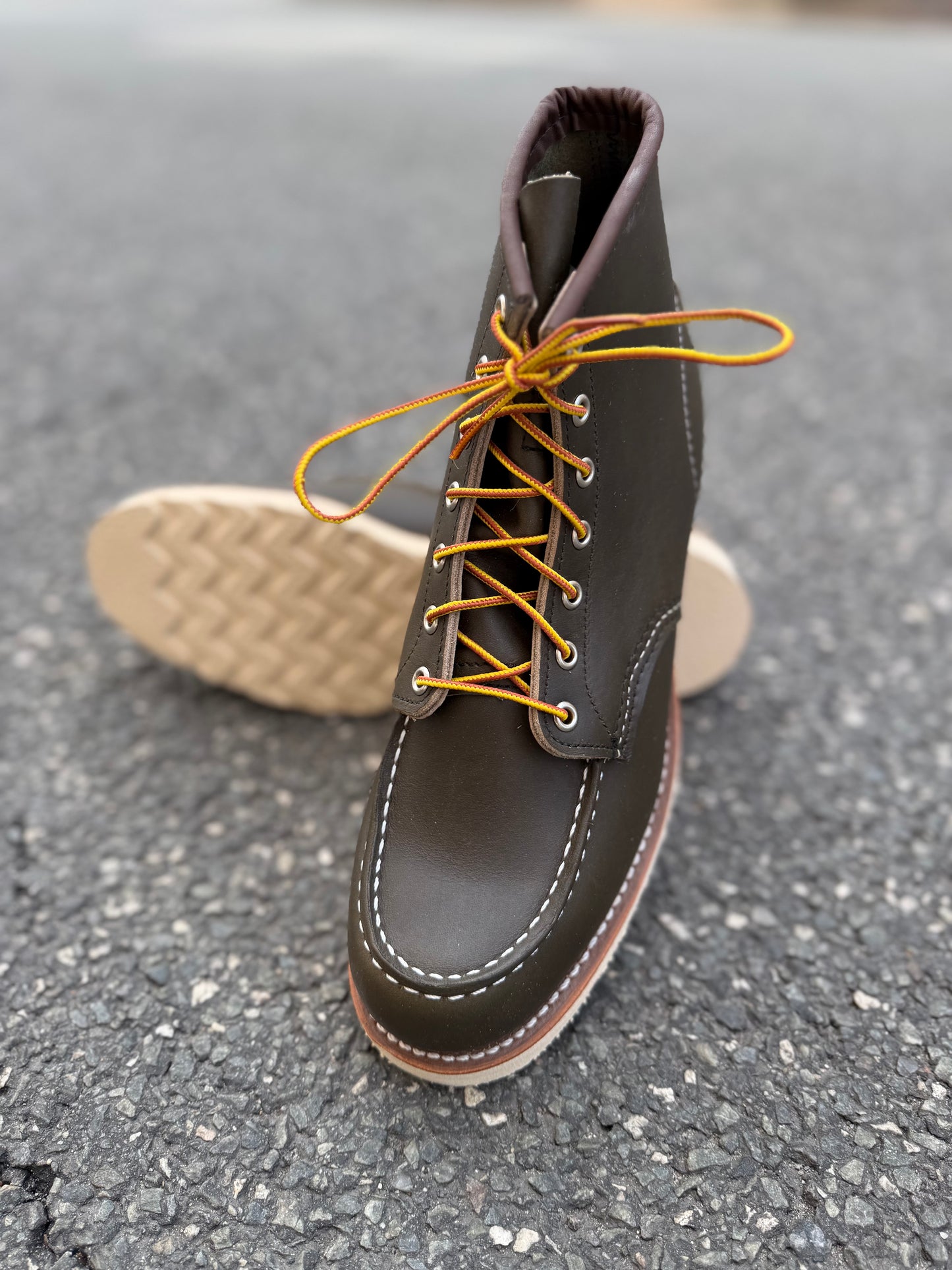 Red Wing - 8180 Moc Toe Green Kangatan