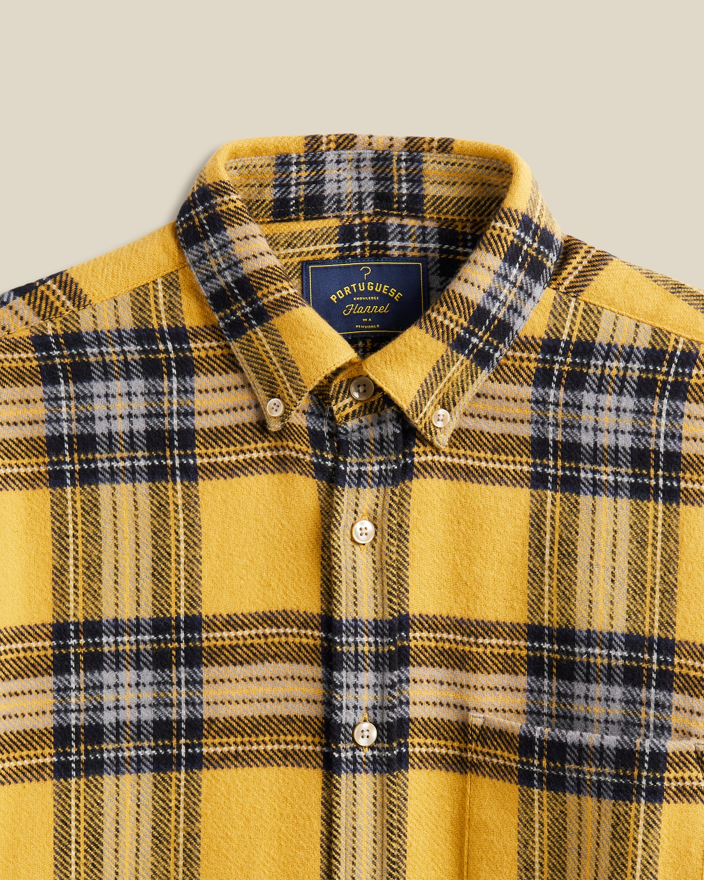 Portuguese Flannel - Faru Check Yellow