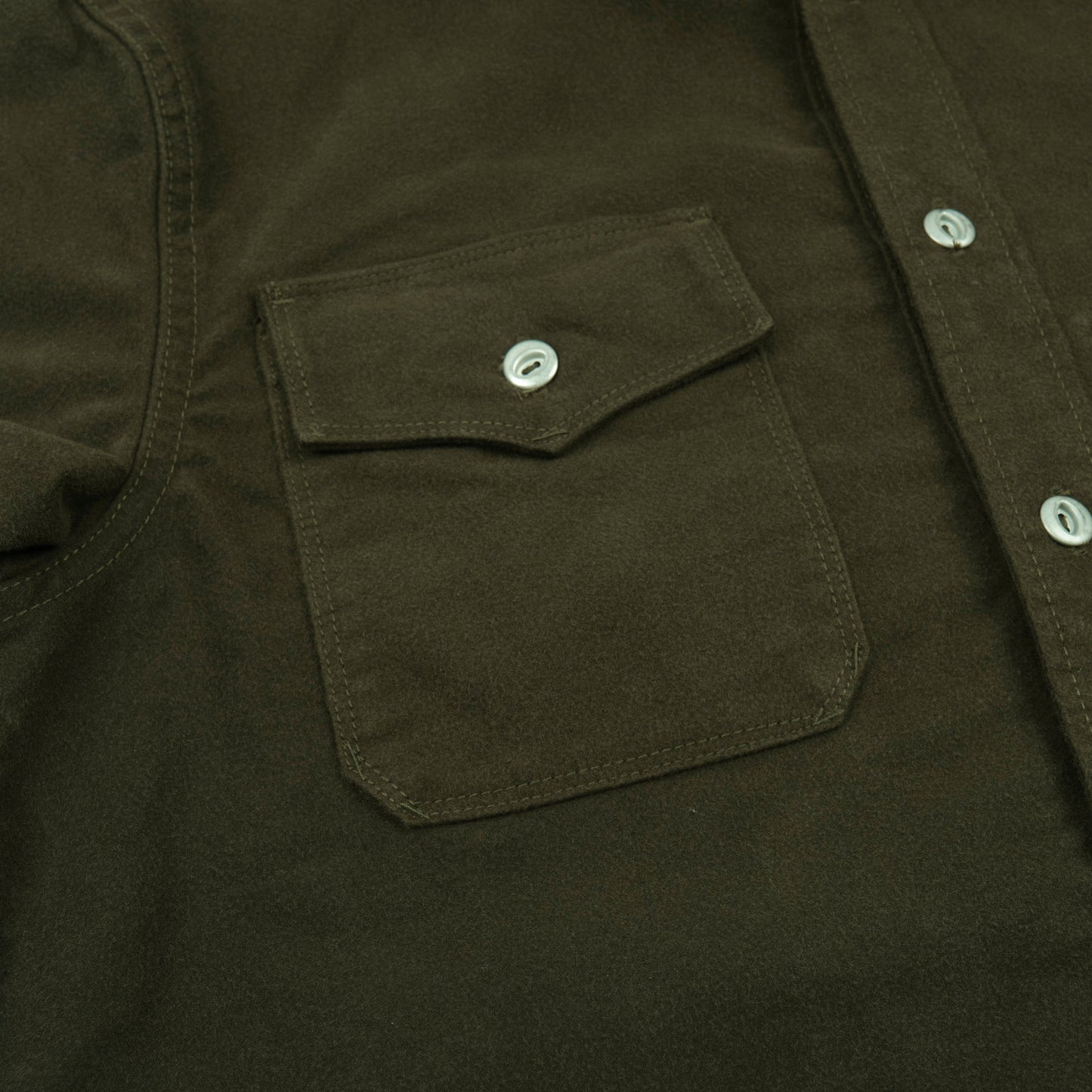 Freenote - Scout Shirt Moleskin Olive