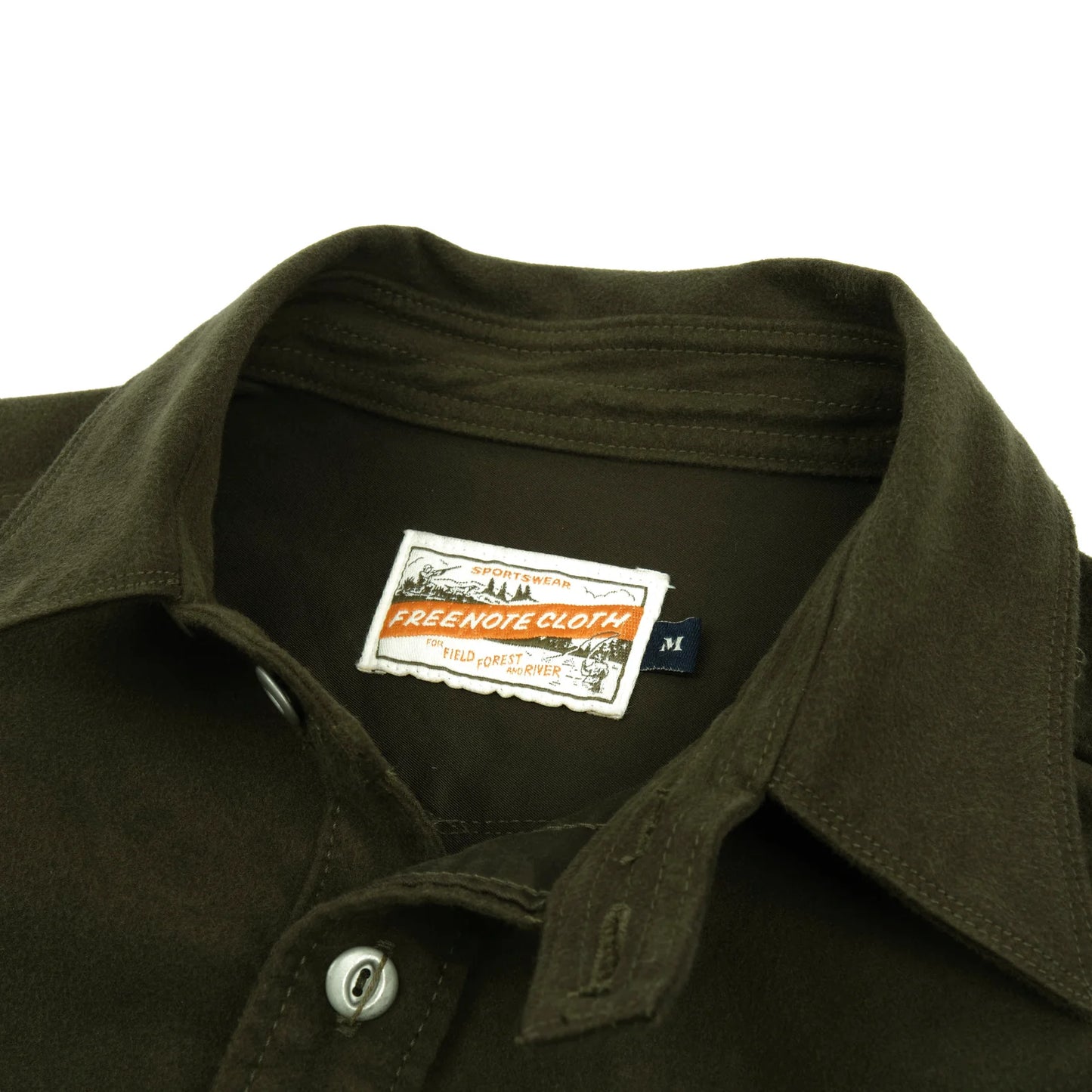 Freenote - Scout Shirt Moleskin Olive