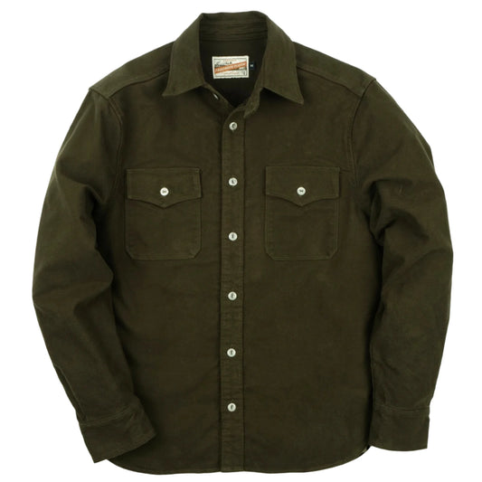 Freenote - Scout Shirt Moleskin Olive