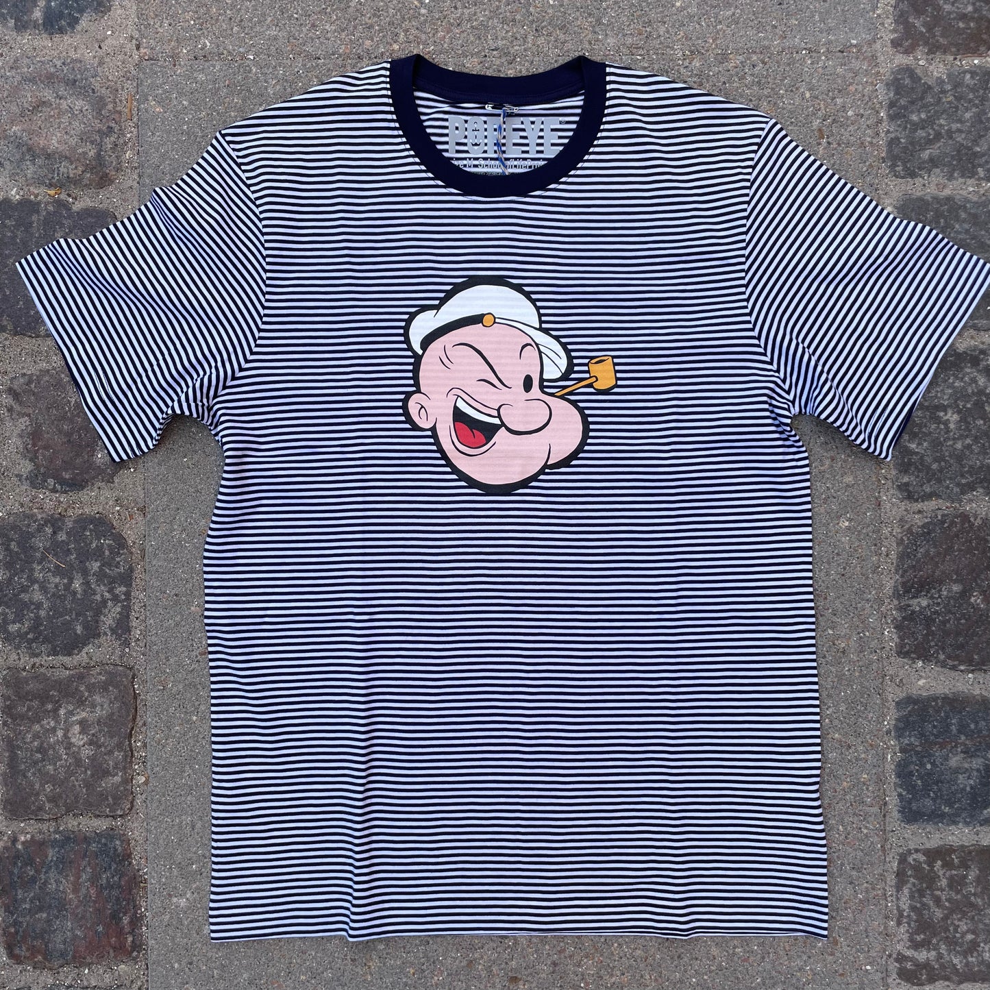 School of Life Projects - Popeye Striped Tee (white/navy)