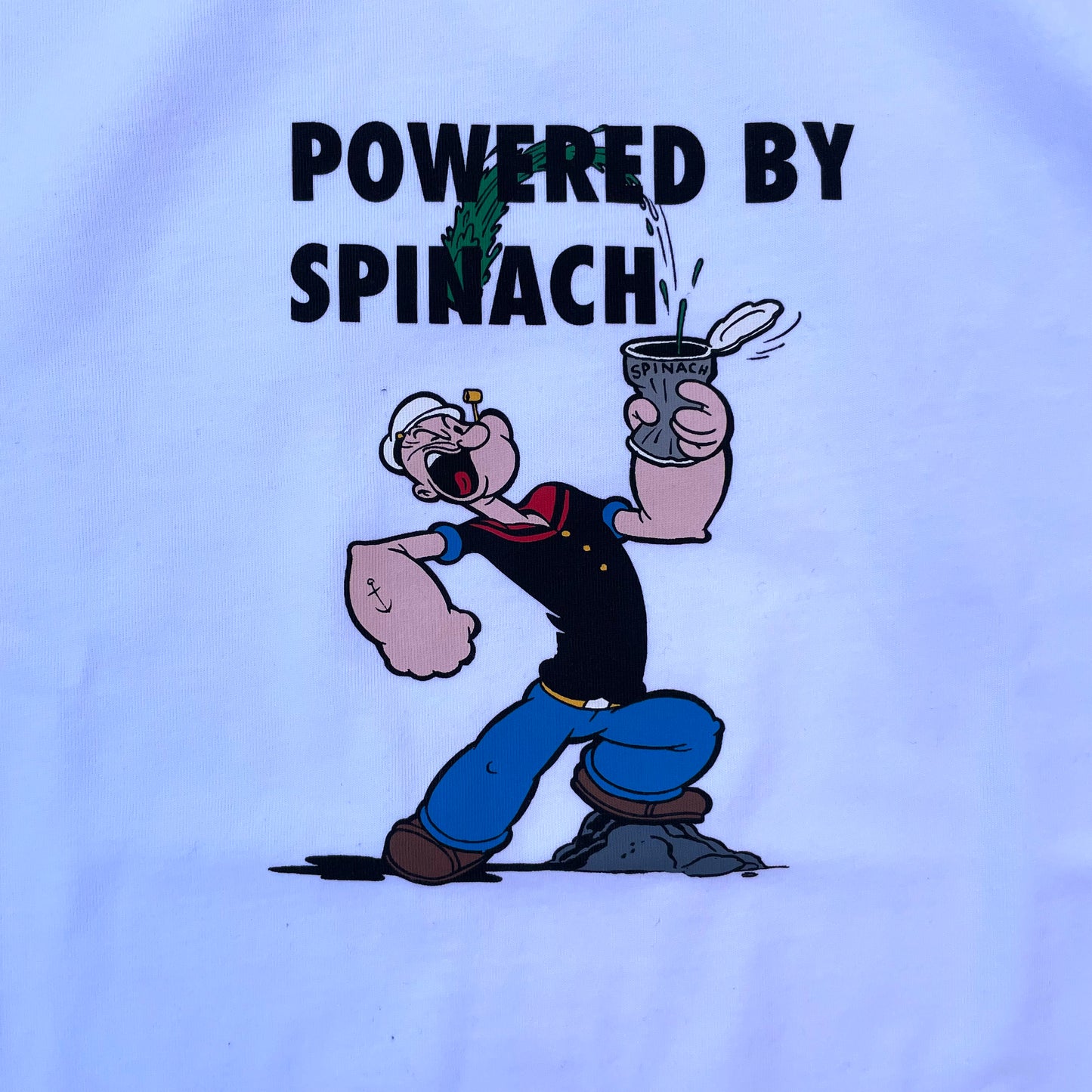 School of Life Projects - Popeye Ringer Spinach Tee (white/navy)