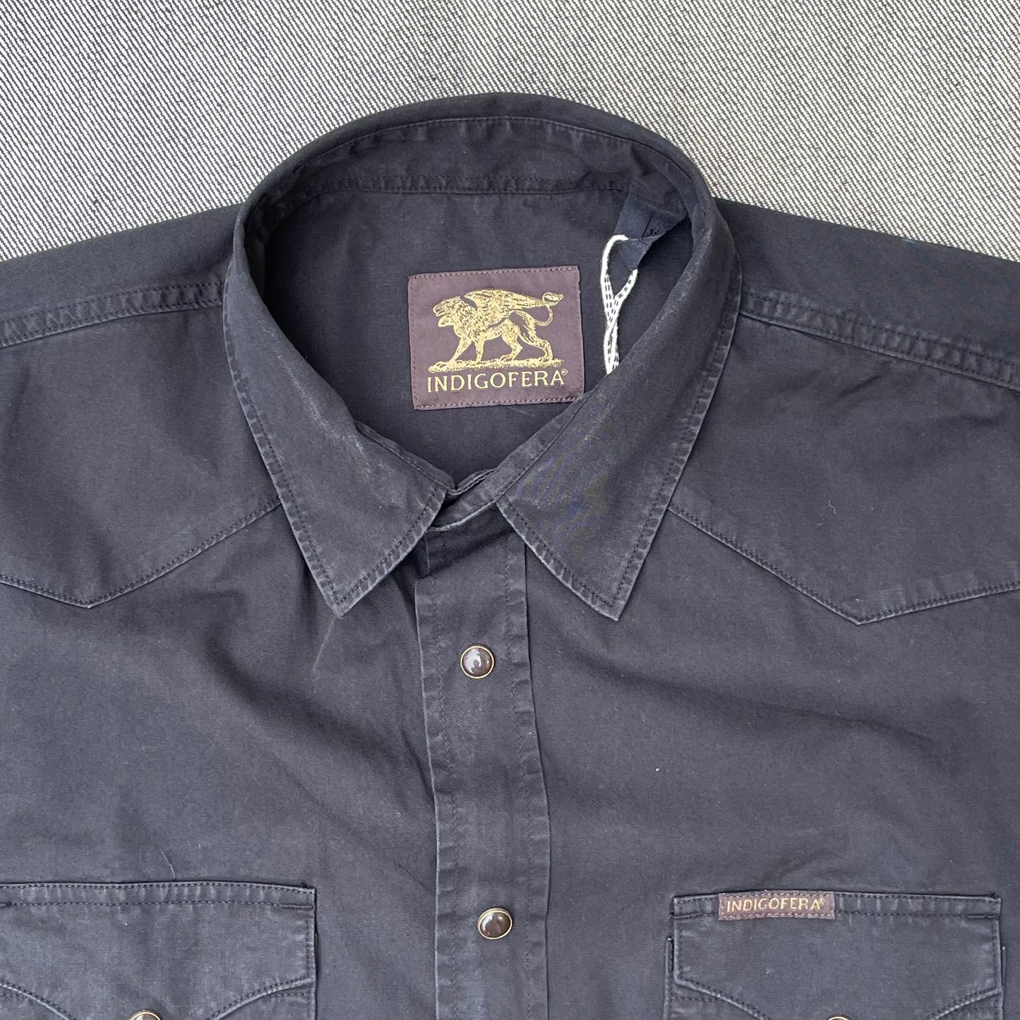 Indigofera - Sideras Western Twill shirt (black)