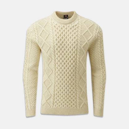 Gloverall - Aran Cable Knit Ecru