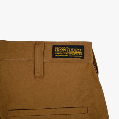 Iron Heart - IH-736-brown Ripstop Cargo Shorts