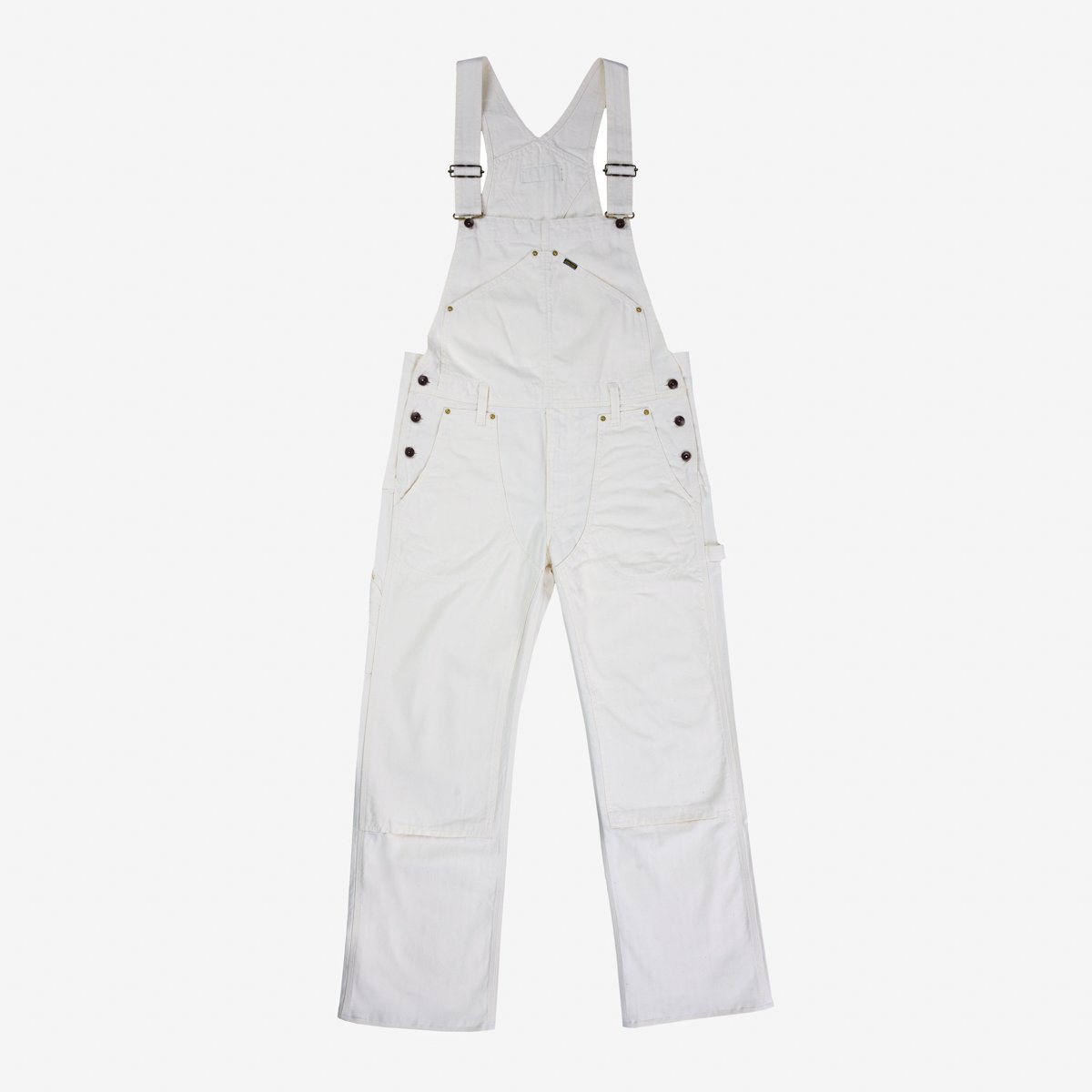 Iron Heart - IH-812-WHT 10.5oz Herringbone Double Knee Overalls