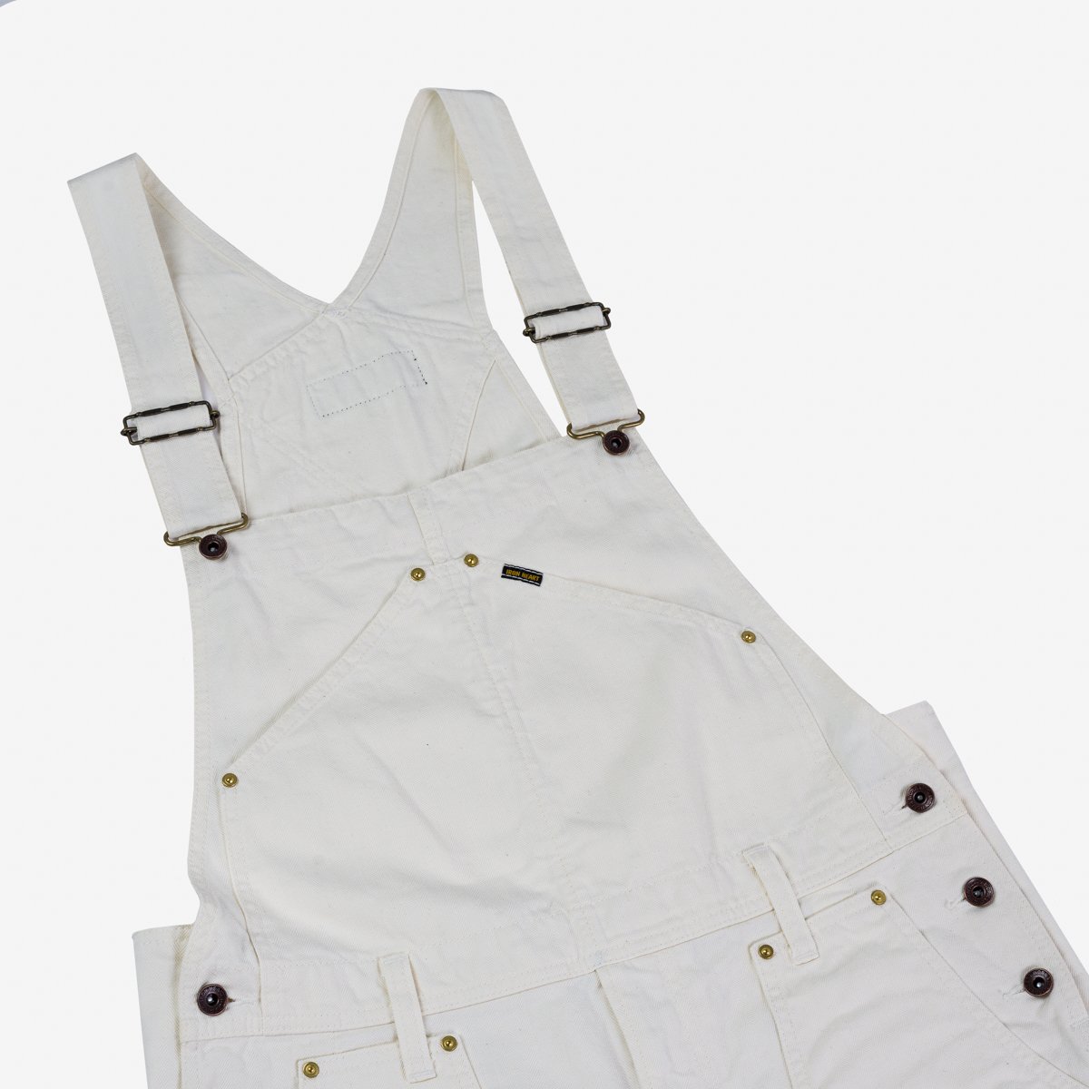 Iron Heart - IH-812-WHT 10.5oz Herringbone Double Knee Overalls