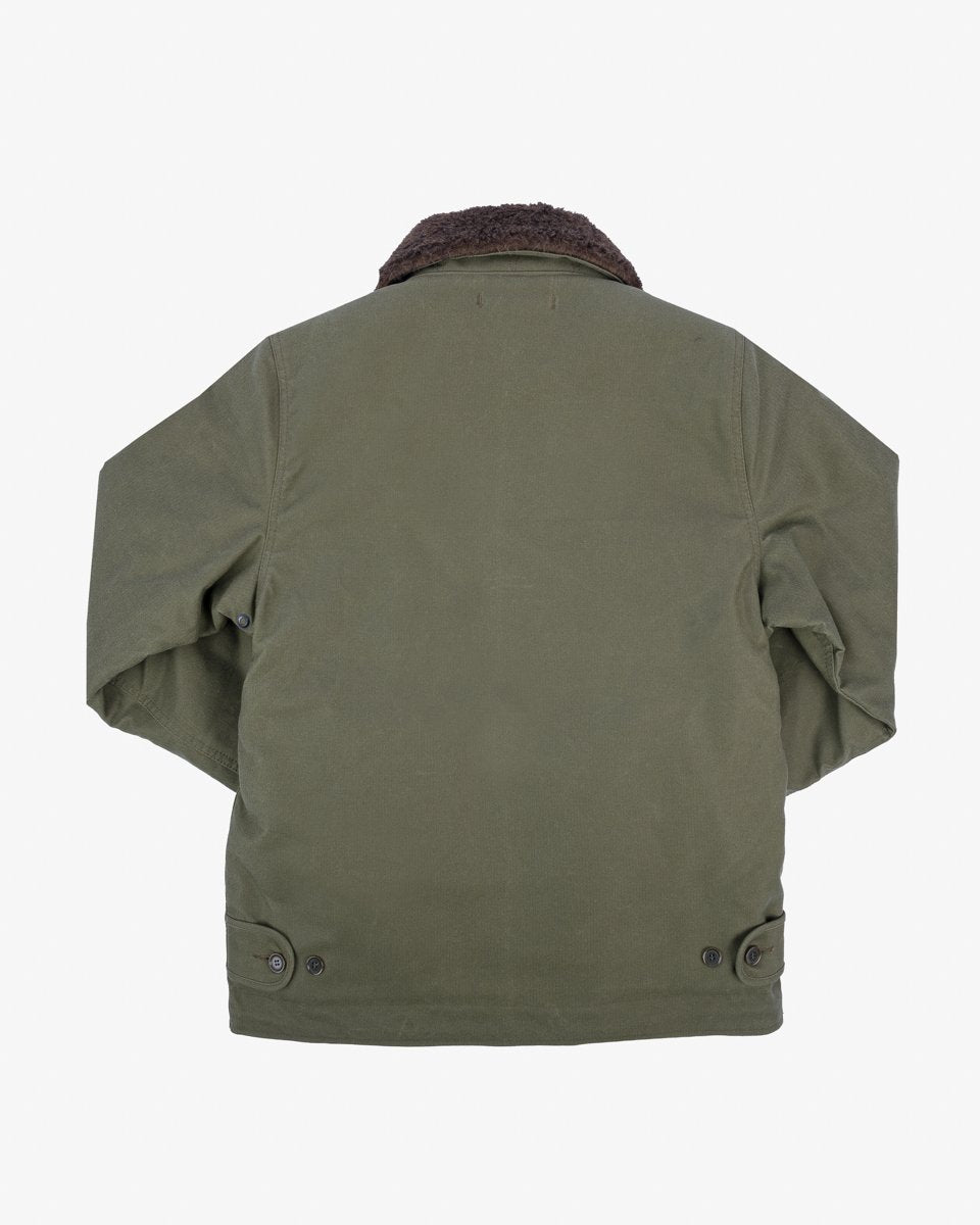 Iron Heart - IHM-37 Deck Jacket - Oiled Whipcord Army Green