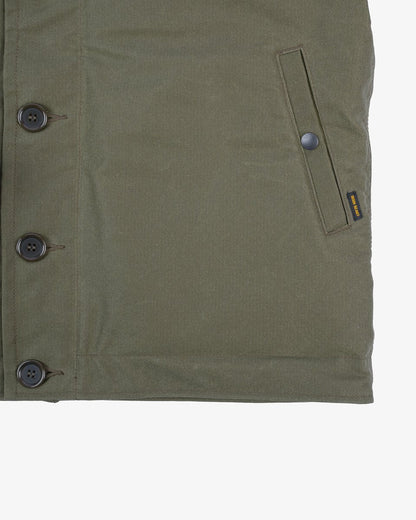 Iron Heart - IHM-37 Deck Jacket - Oiled Whipcord Army Green