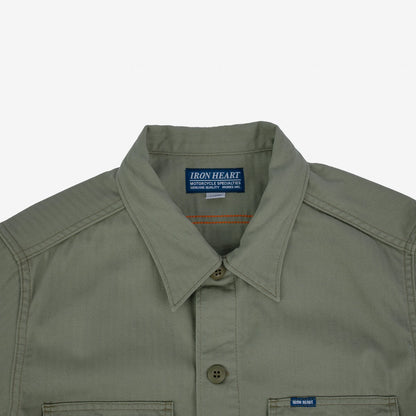 Iron Heart - IHSH-385 ODG Herringbone shirt