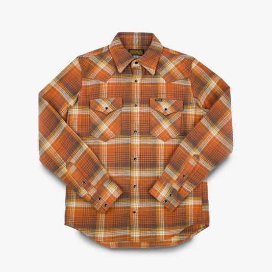 Iron Heart - IHSH-399-ORA Slubby Heavy Flannel