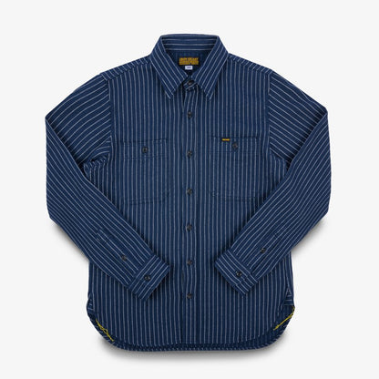 Iron Heart - IHSH-402 12oz UHF Chalk Stripe Work Shirt - Navy