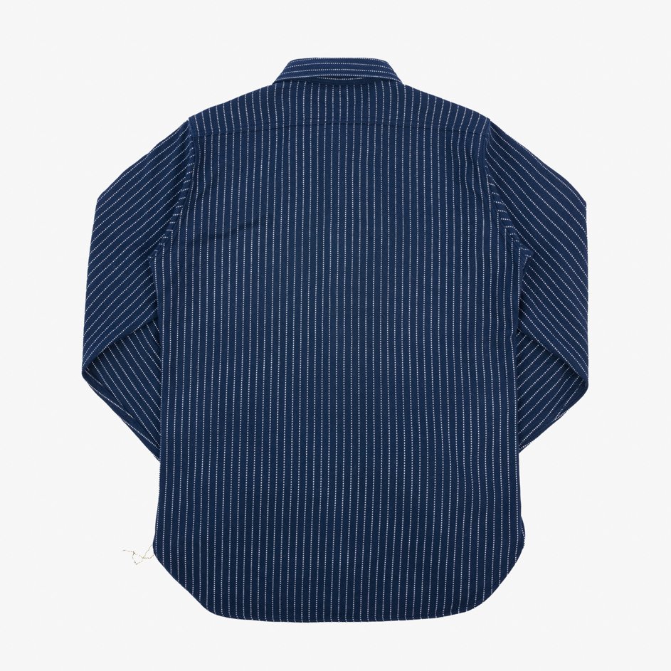 Iron Heart - IHSH-402 12oz UHF Chalk Stripe Work Shirt - Navy