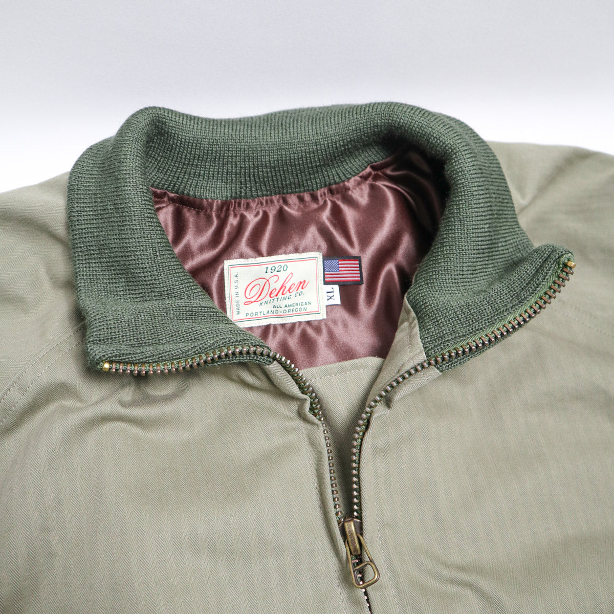 Dehen 1920 - Dry Wax Cotton Pilot Jacket - Sage