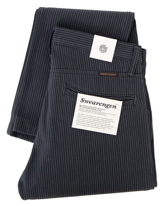 Indigofera - Swearengen Pant Black/Grey Hickory Stripe