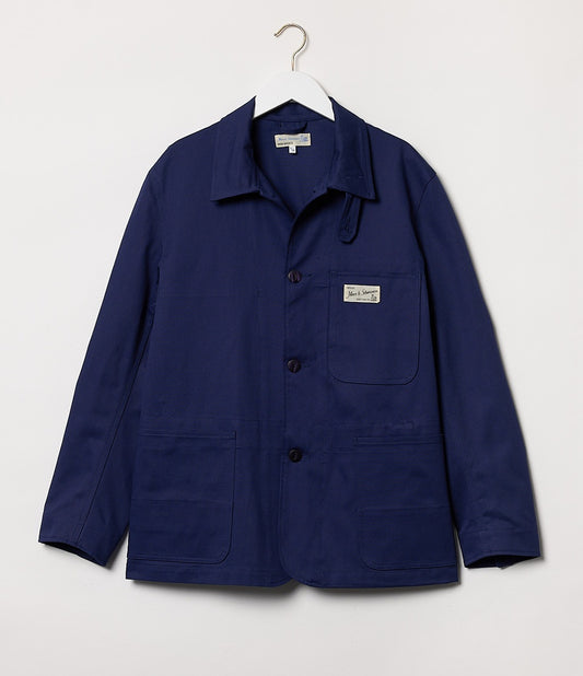 Merz B. Schwanen - Worker Jacket Organic Ink Blue