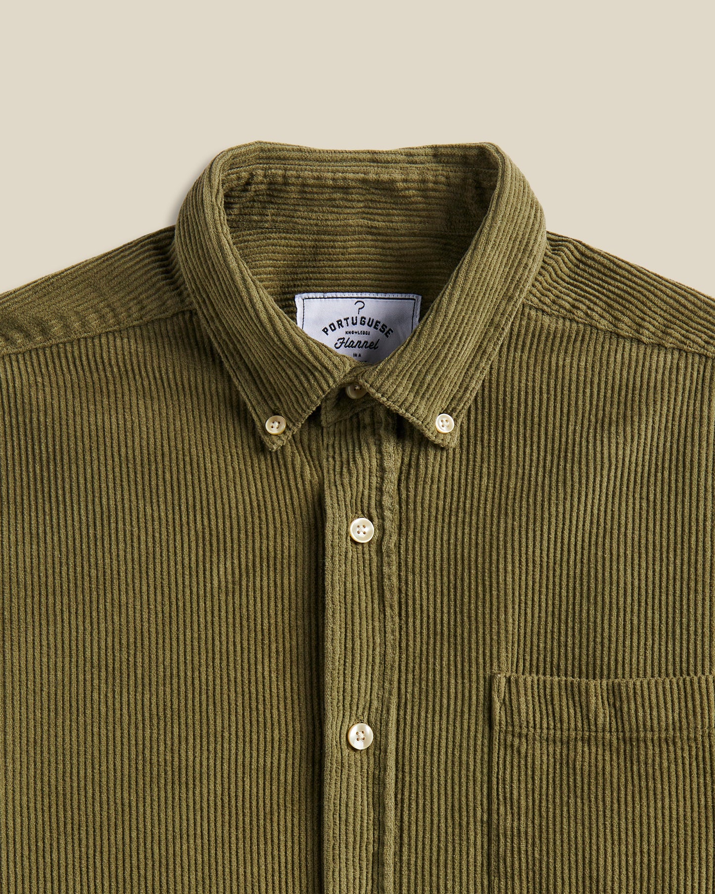 Portuguese Flannel - Lobo Corduroy Olive