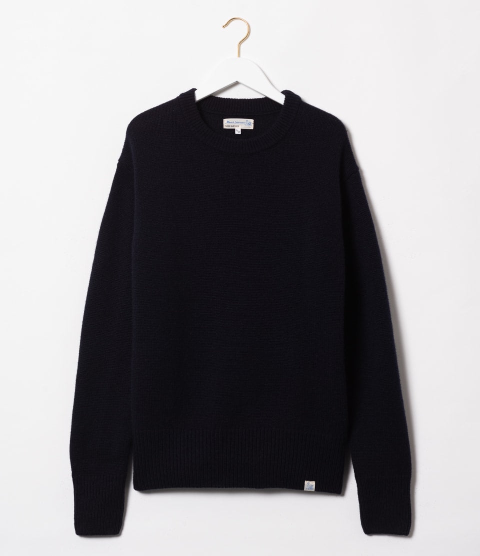 Merz B. Schwanen - Crew Neck Pullover Navy