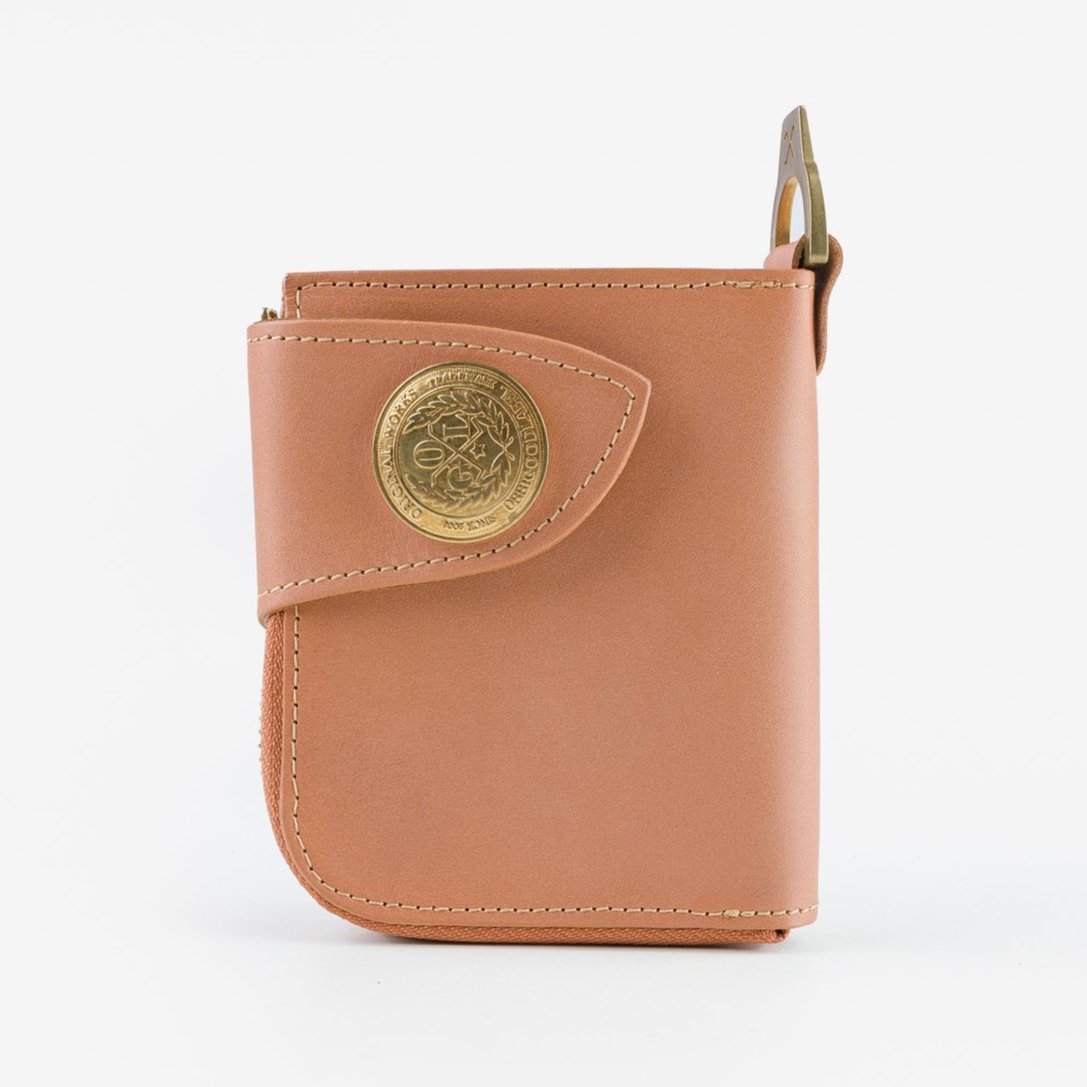 OGL - Condor Short Zipper Leather Wallet Tan