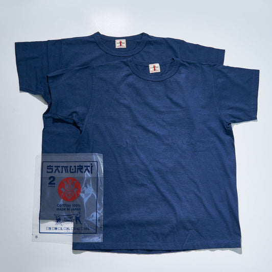 Samurai Jeans - SJ2PST Two Pack Tee Navy