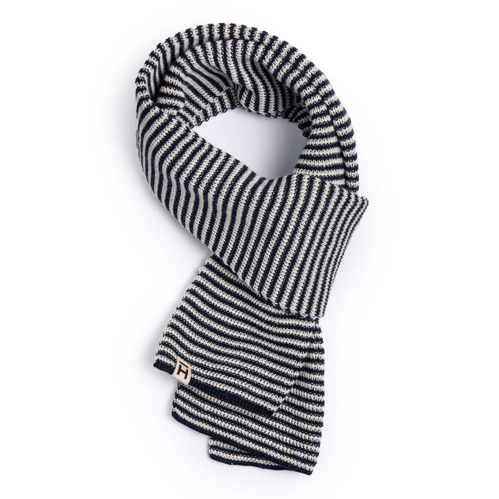 Heimat - Scarf Striped Navy/Seashell