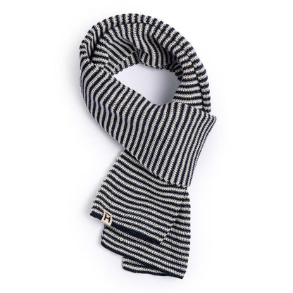 Heimat - Scarf Striped Navy/Seashell