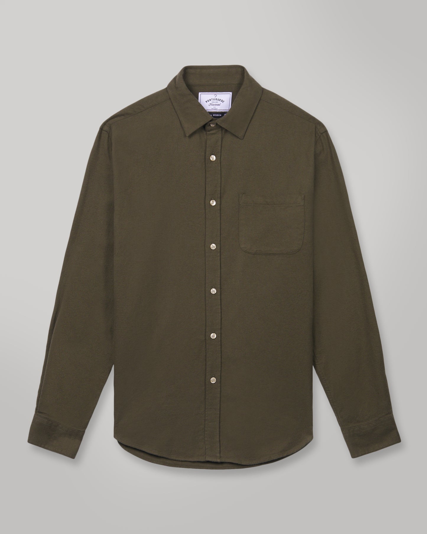 Portuguese Flannel - Teca green Flannel