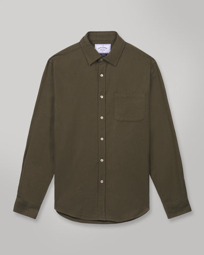 Portuguese Flannel - Teca green Flannel