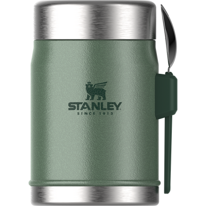 Stanley - Classic Legendary Food Jar+Spork Hammertone Green