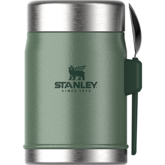 Stanley - Classic Legendary Food Jar+Spork Hammertone Green