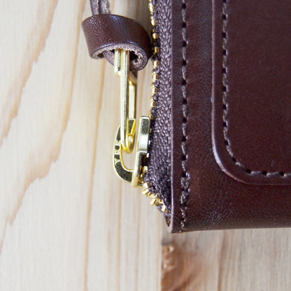 Kobashi Studio - Round Zip Wallet Brown