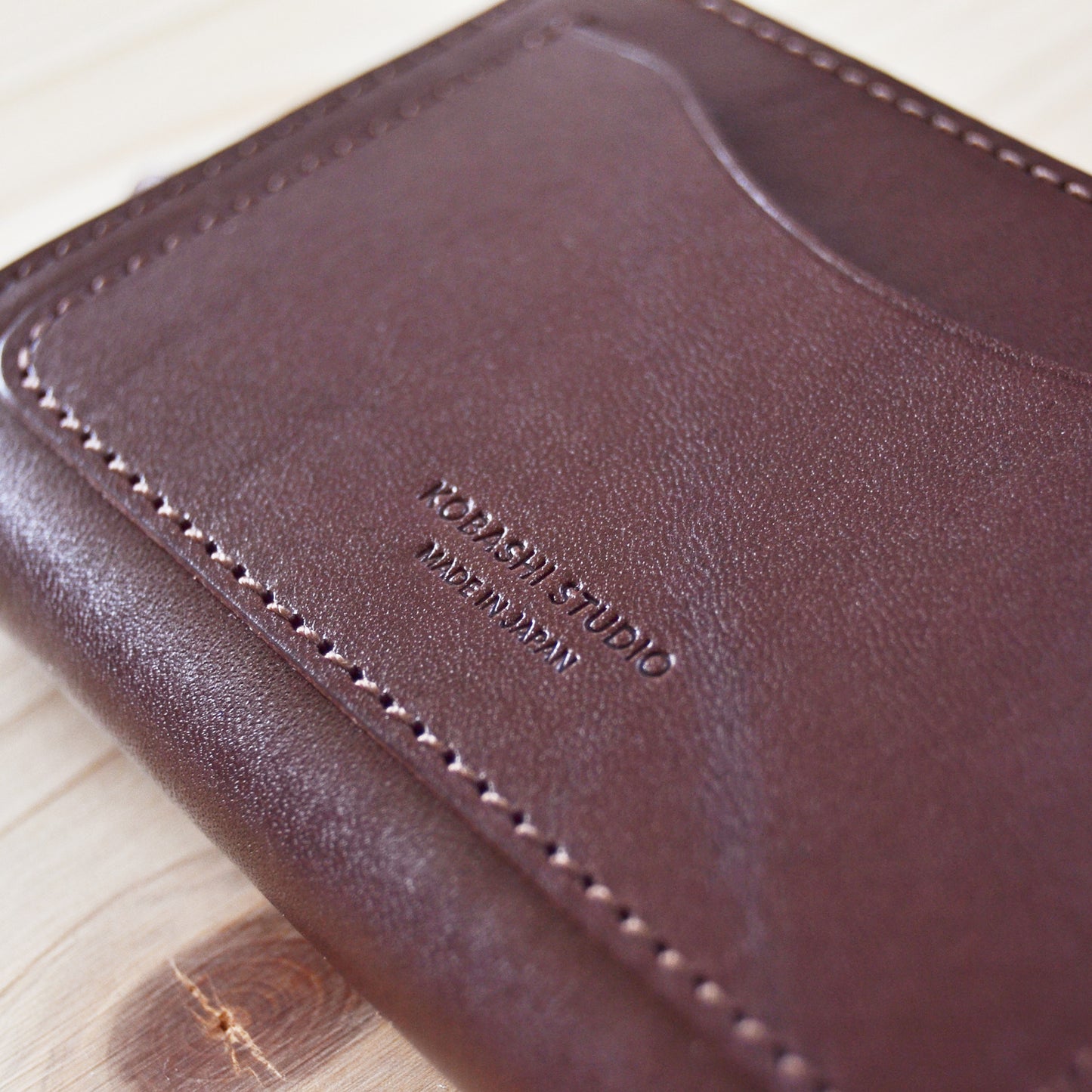 Kobashi Studio - Round Zip Wallet Brown