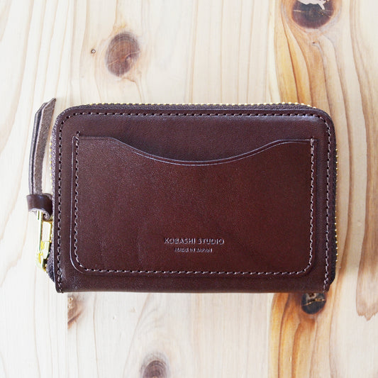 Kobashi Studio - Round Zip Wallet Brown