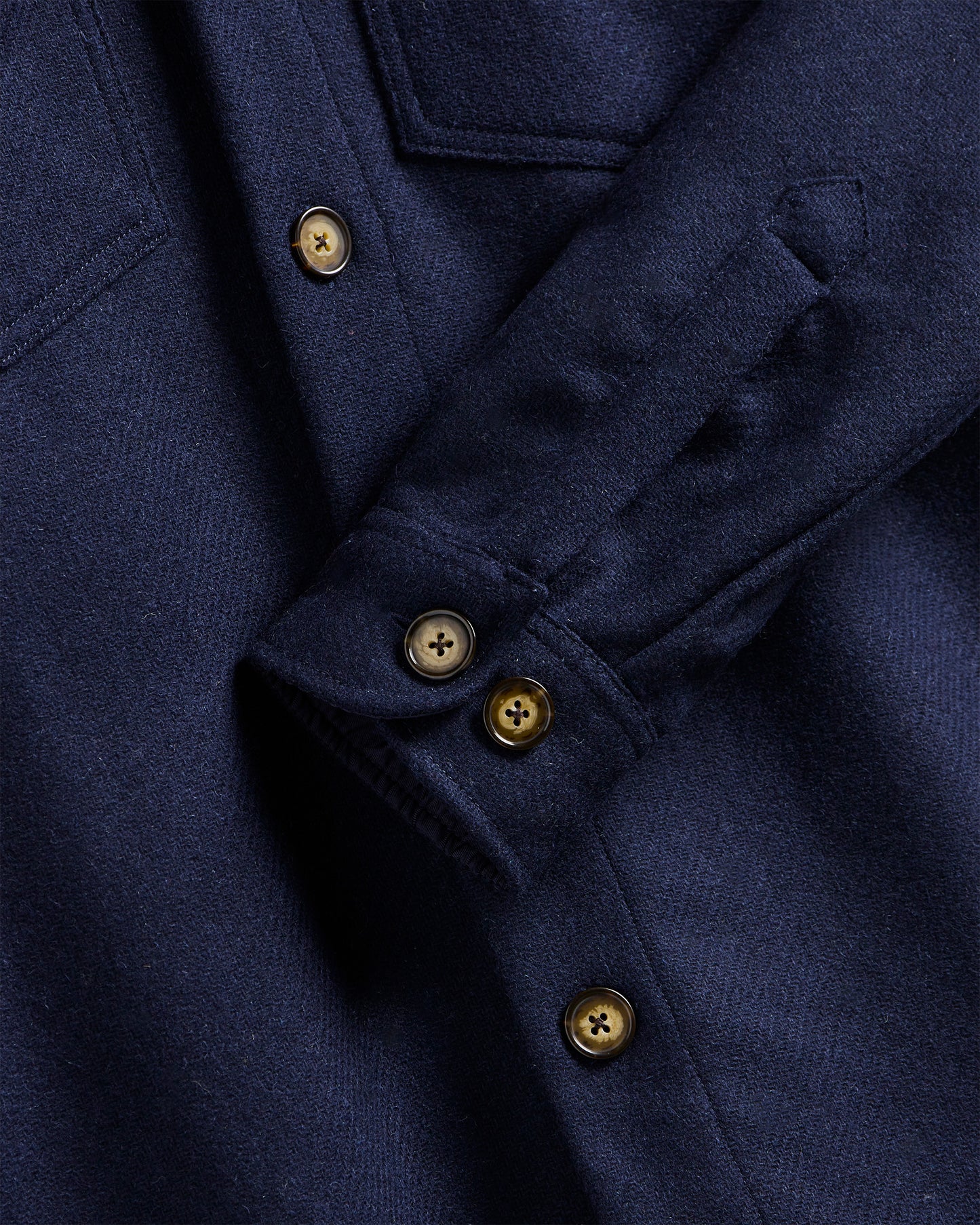 Portuguese Flannel - Wool Field Shirt Navy