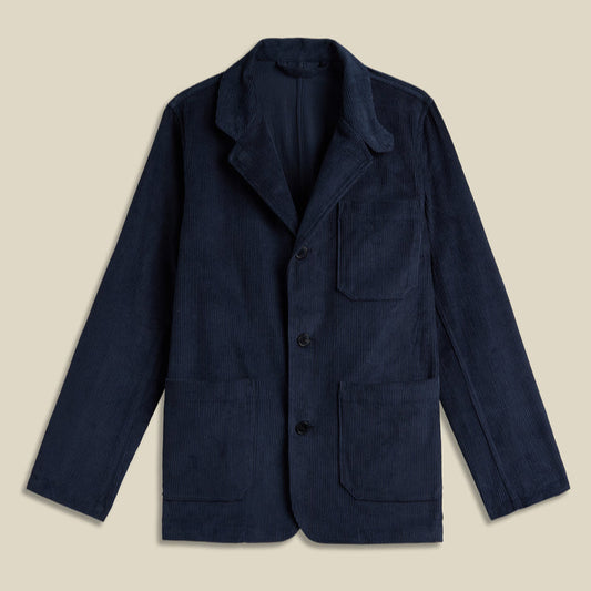 Portuguese Flannel - Worker Jacket Cord - Navy