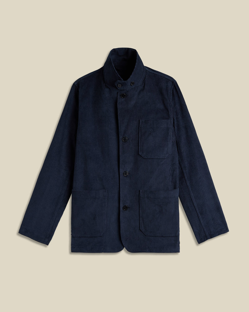 Portuguese Flannel - Worker Jacket Cord - Navy