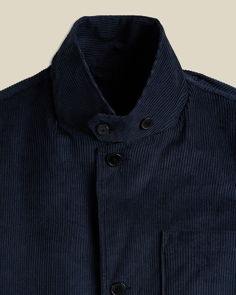Portuguese Flannel - Worker Jacket Cord - Navy