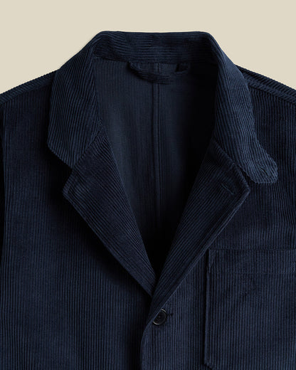 Portuguese Flannel - Worker Jacket Cord - Navy