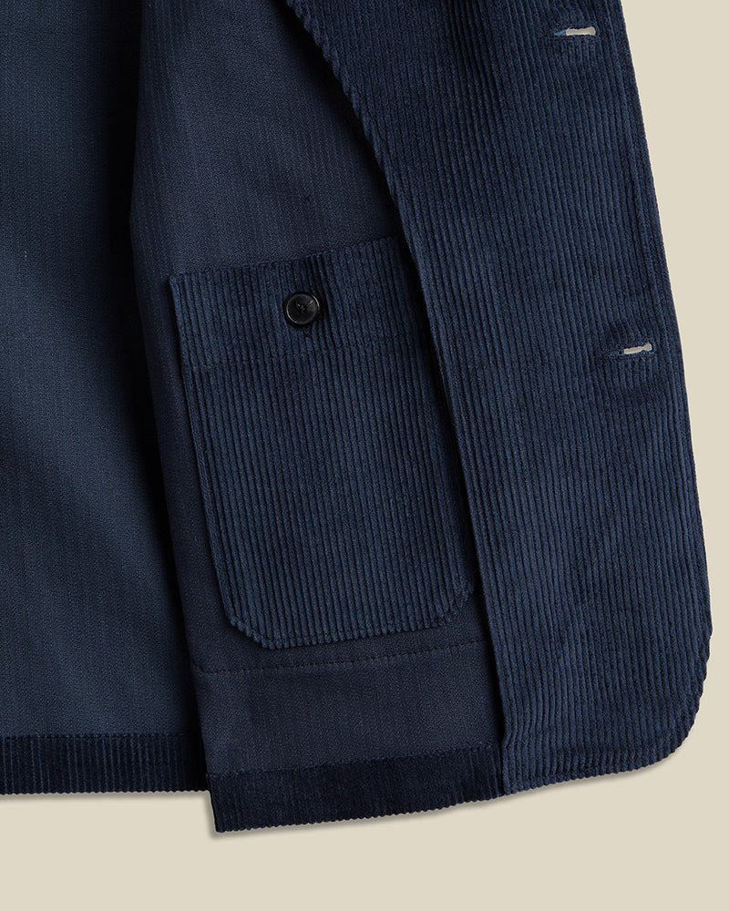 Portuguese Flannel - Worker Jacket Cord - Navy