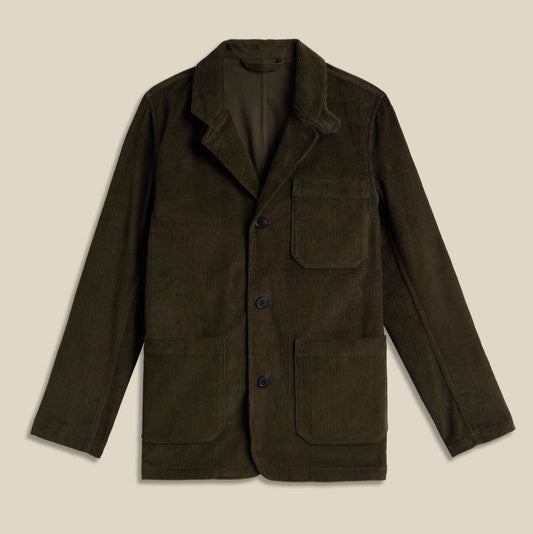 Portuguese Flannel - Worker Jacket Cord - Olive