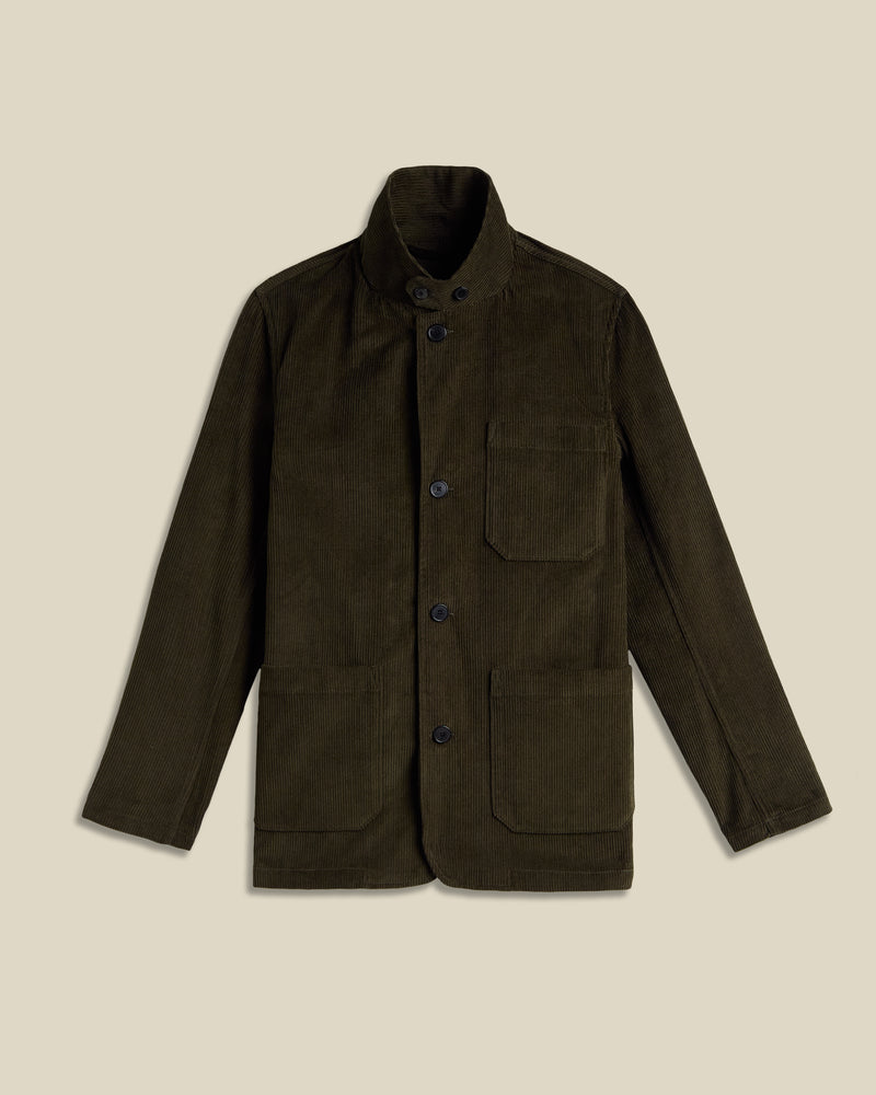 Portuguese Flannel - Worker Jacket Cord - Olive