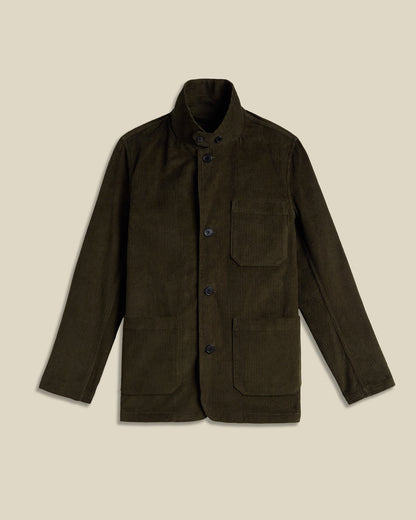 Portuguese Flannel - Worker Jacket Cord - Olive