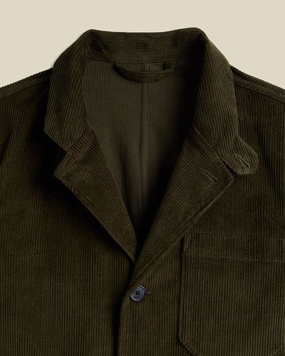 Portuguese Flannel - Worker Jacket Cord - Olive