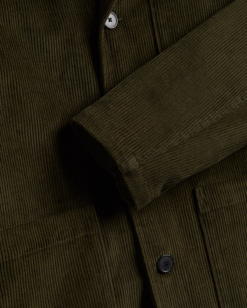 Portuguese Flannel - Worker Jacket Cord - Olive