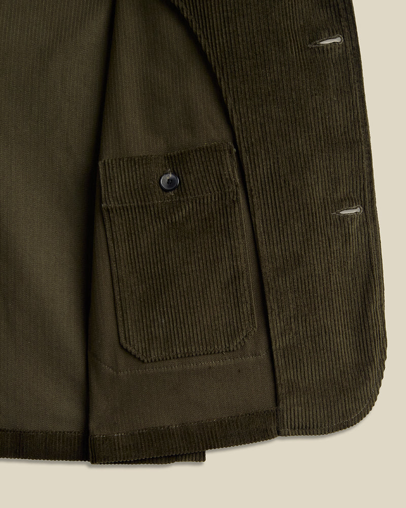 Portuguese Flannel - Worker Jacket Cord - Olive
