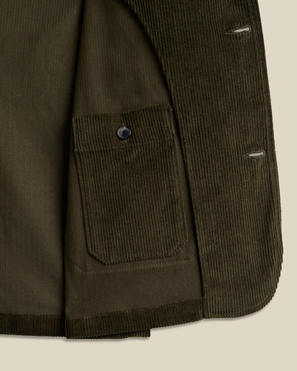 Portuguese Flannel - Worker Jacket Cord - Olive