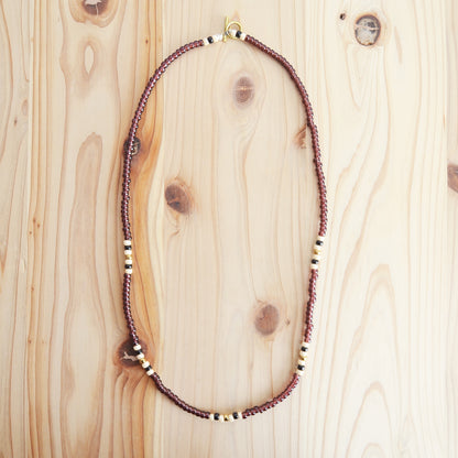 Kobashi Studio - Necklace Cherry/Off-White/Black 4003