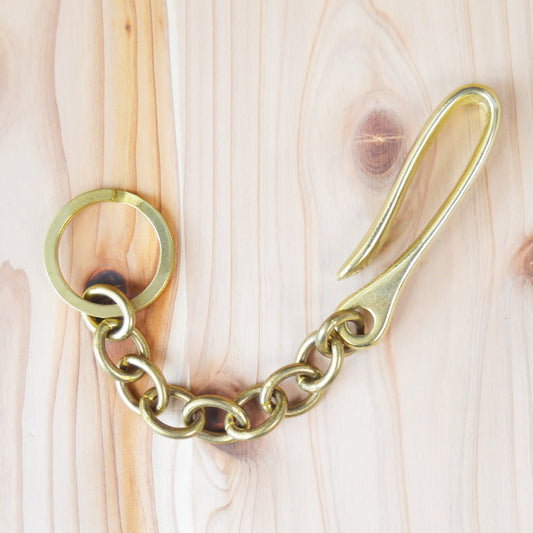 Kobashi Studios - Belt Hook Key Chain Brass